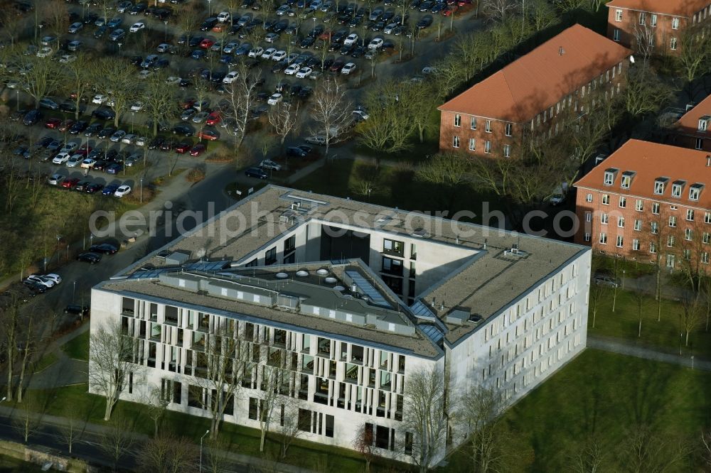 Frankfurt (Oder) from the bird's eye view: Building complex of the court in Frankfurt (Oder) in the state Brandenburg