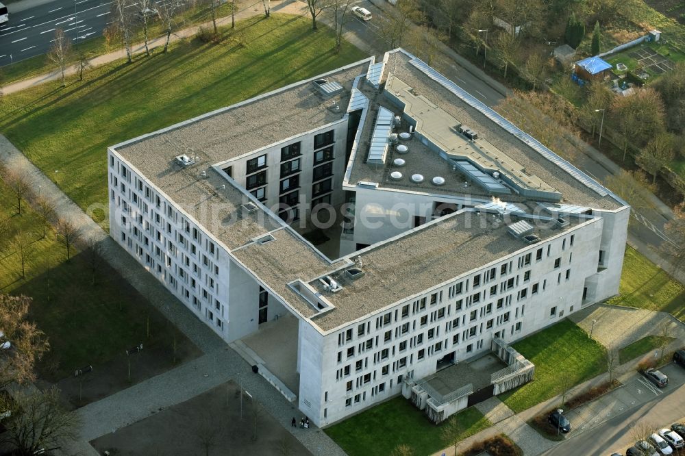 Frankfurt (Oder) from the bird's eye view: Building complex of the court in Frankfurt (Oder) in the state Brandenburg