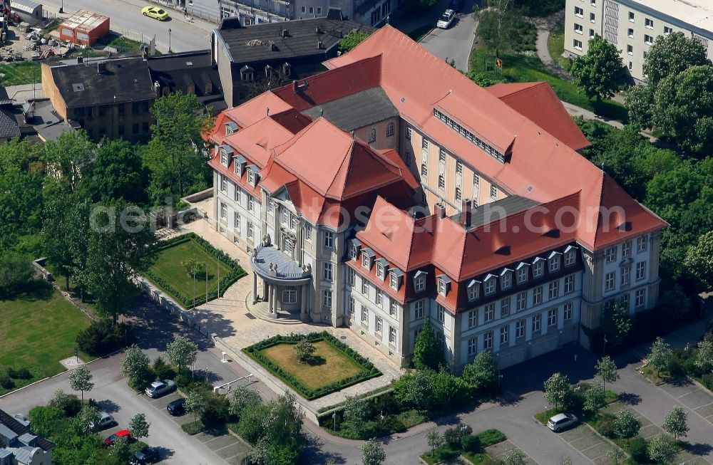 Aerial photograph Naumburg (Saale) - Court- Building complex of the Oberlandesgericht in Naumburg (Saale) in the state Saxony-Anhalt, Germany