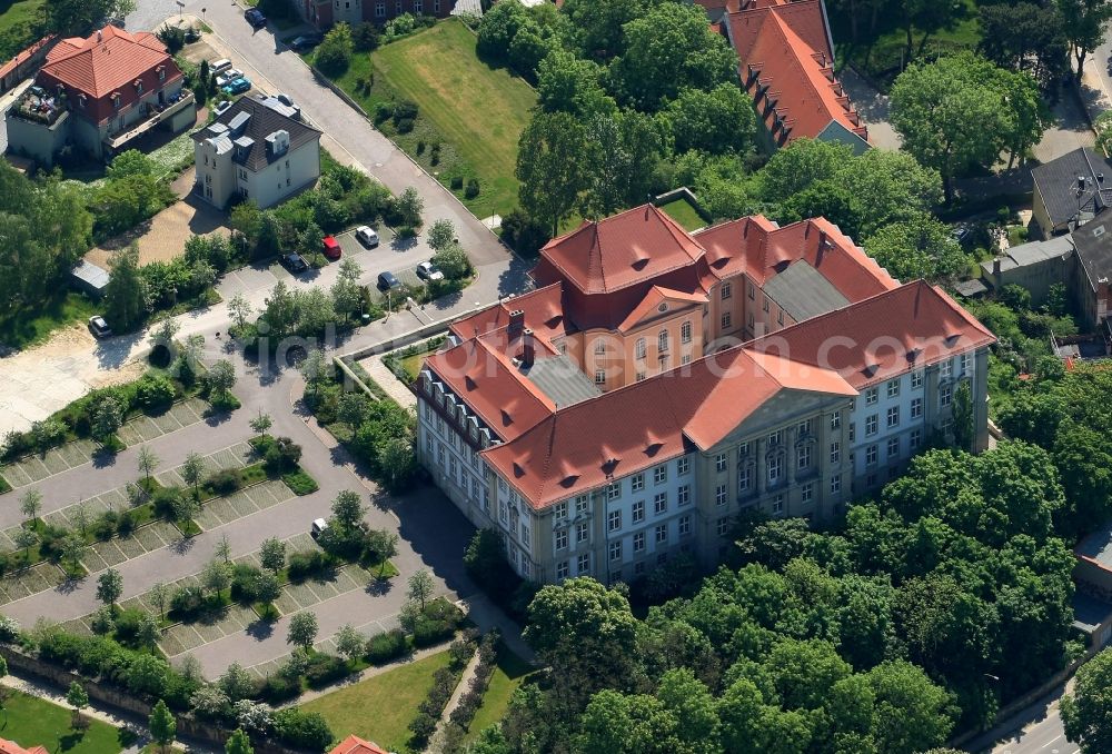 Aerial photograph Naumburg (Saale) - Court- Building complex of the Oberlandesgericht in Naumburg (Saale) in the state Saxony-Anhalt, Germany