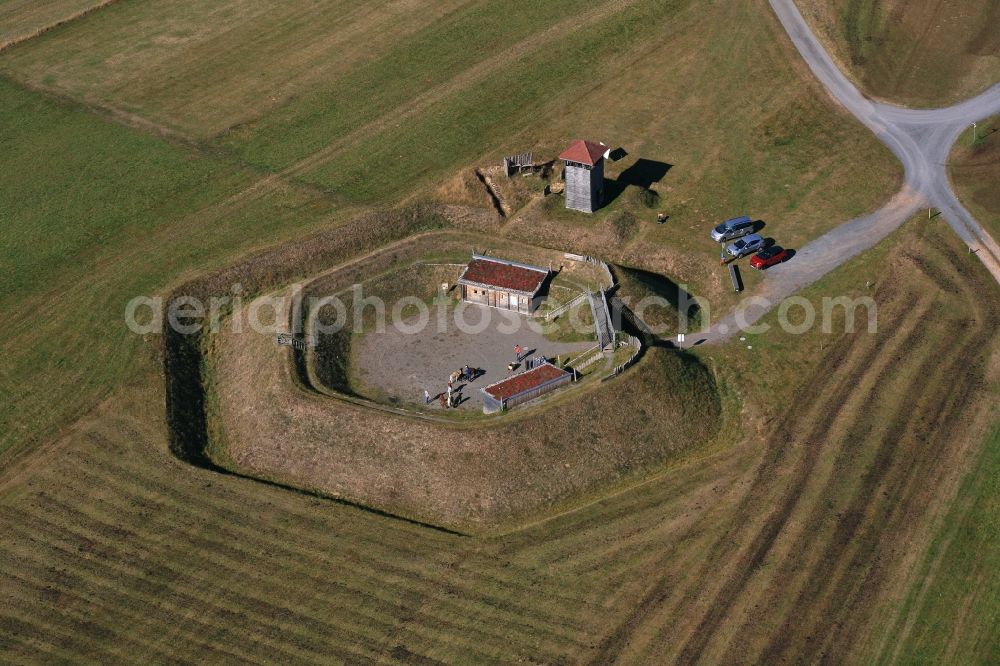 Schopfheim from above - Gersbacher baroque fortifications in Schopfheim - Gersbach in the state Baden-Wuerttemberg