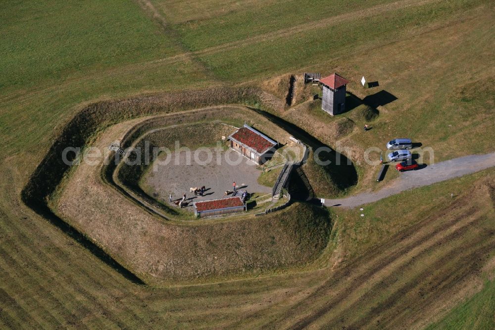 Schopfheim from the bird's eye view: Gersbacher baroque fortifications in Schopfheim - Gersbach in the state Baden-Wuerttemberg