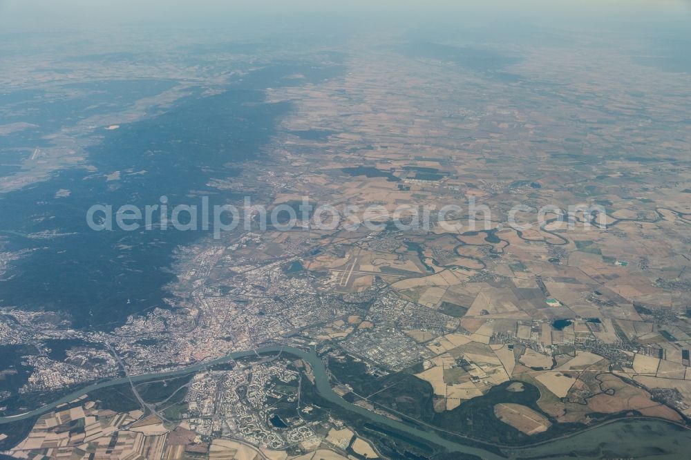 Aerial photograph Bratislava - City area with outside districts and inner city area in Bratislava in BratislavskA? kraj, Slovakia