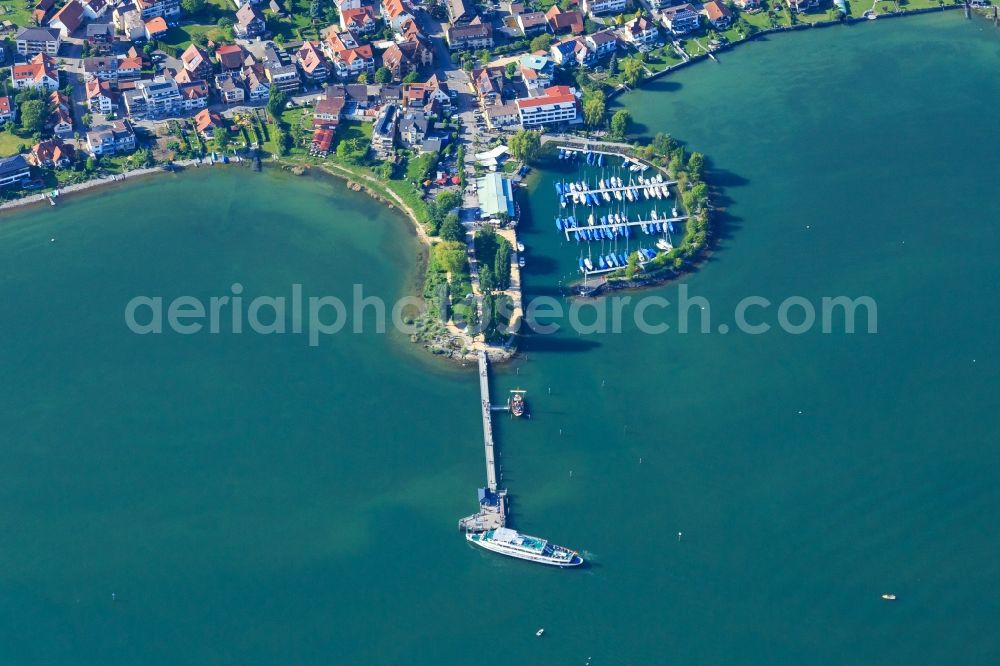 Aerial image Immenstaad am Bodensee - City area with outside districts and inner city area in Immenstaad am Bodensee in the state Baden-Wurttemberg, Germany