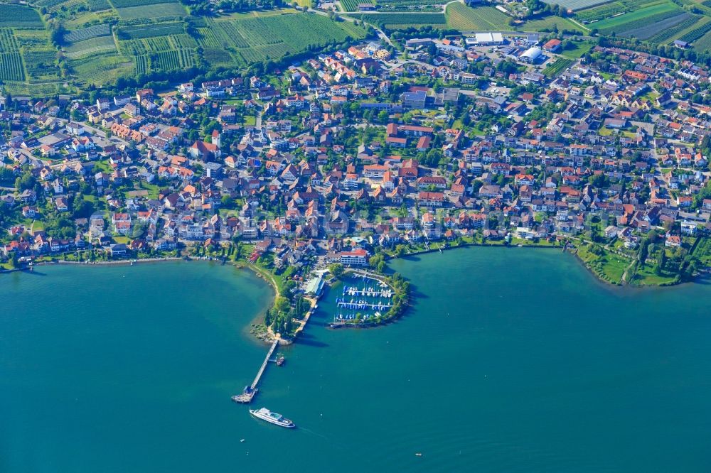 Aerial photograph Immenstaad am Bodensee - City area with outside districts and inner city area in Immenstaad am Bodensee in the state , Germany