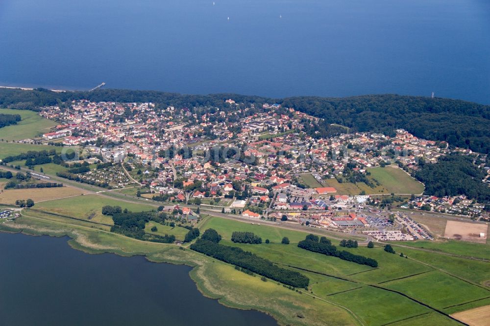 Aerial image Koserow - City area with outside districts and inner city area in Koserow in the state Mecklenburg - Western Pomerania, Germany