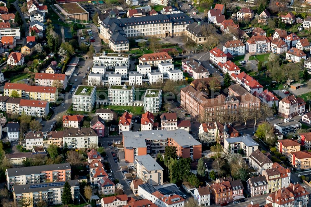 Lahr/Schwarzwald from above - City area with outside districts and inner city area in Lahr/Schwarzwald in the state Baden-Wuerttemberg, Germany