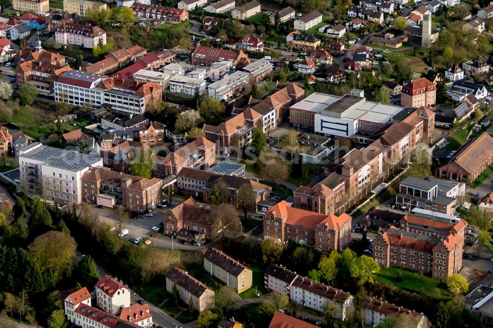 Lahr/Schwarzwald from the bird's eye view: City area with outside districts and inner city area in Lahr/Schwarzwald in the state Baden-Wuerttemberg, Germany