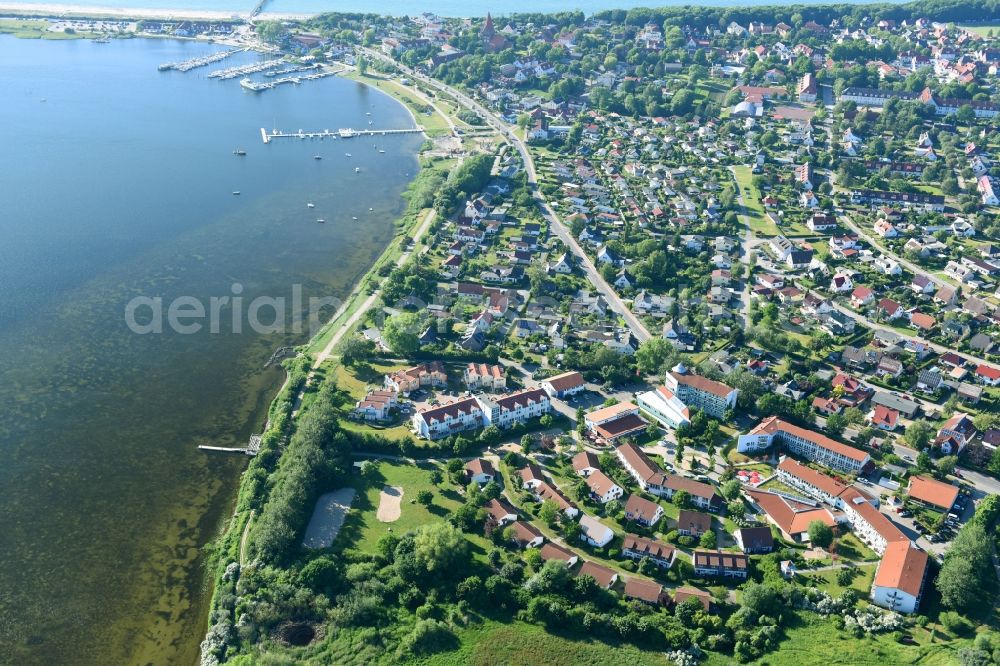 Aerial photograph Rerik - City area with outside districts and inner city area in Rerik in the state Mecklenburg - Western Pomerania, Germany