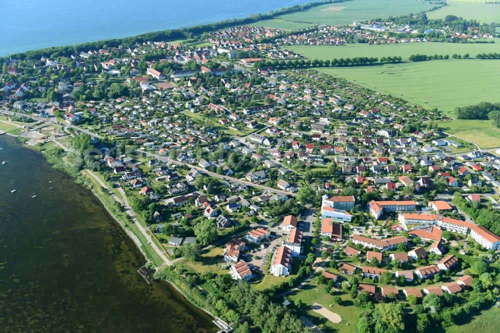 Aerial image Rerik - City area with outside districts and inner city area in Rerik in the state Mecklenburg - Western Pomerania, Germany