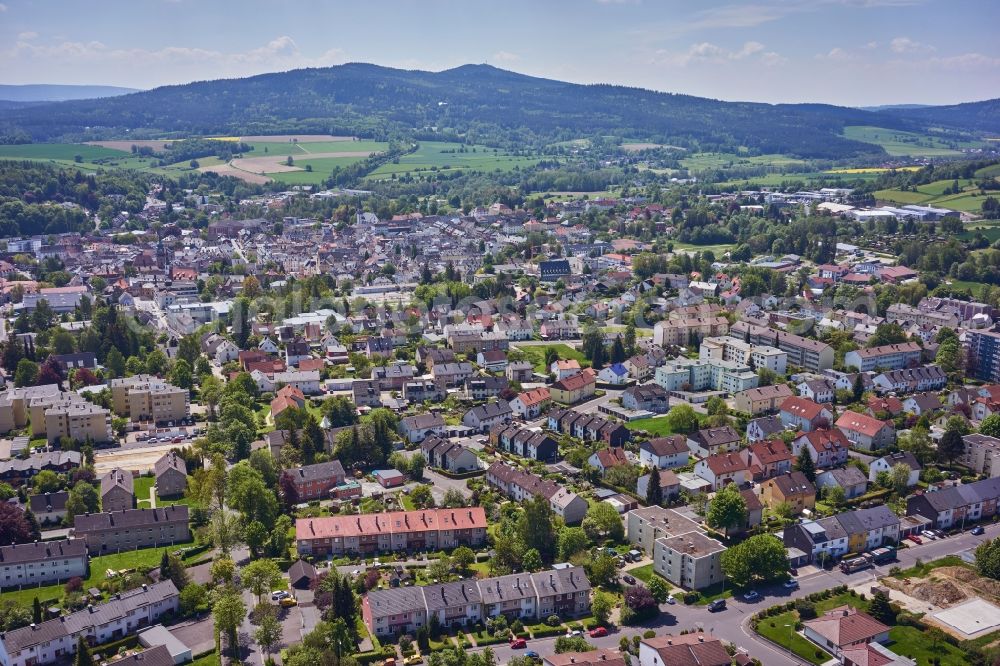 Aerial photograph Wunsiedel - City area with outside districts and inner city area in Wunsiedel in the state Bavaria, Germany