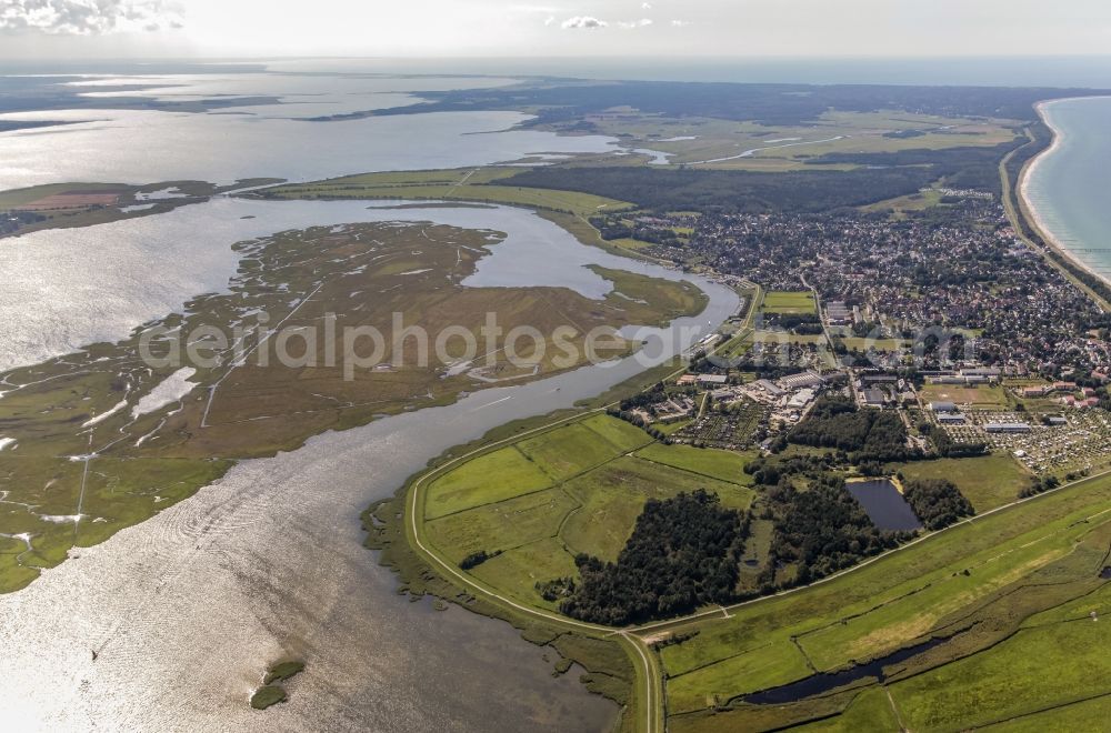 Aerial image Zingst - Total summary and city with outlying districts and city centre area of Zingst in Zingst in the federal state Mecklenburg-West Pomerania