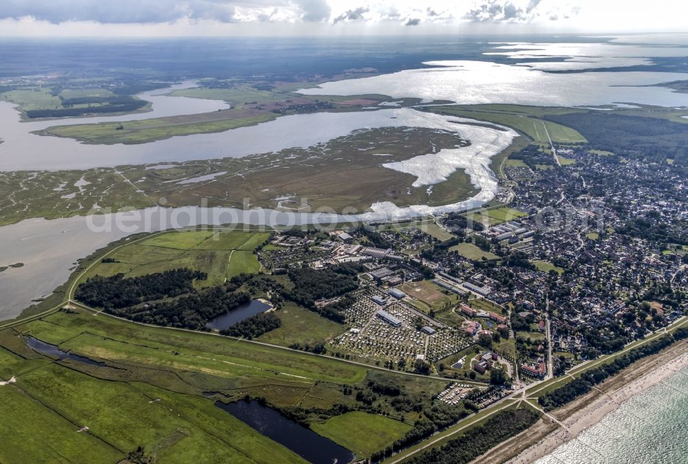 Zingst from above - Total summary and city with outlying districts and city centre area of Zingst in Zingst in the federal state Mecklenburg-West Pomerania