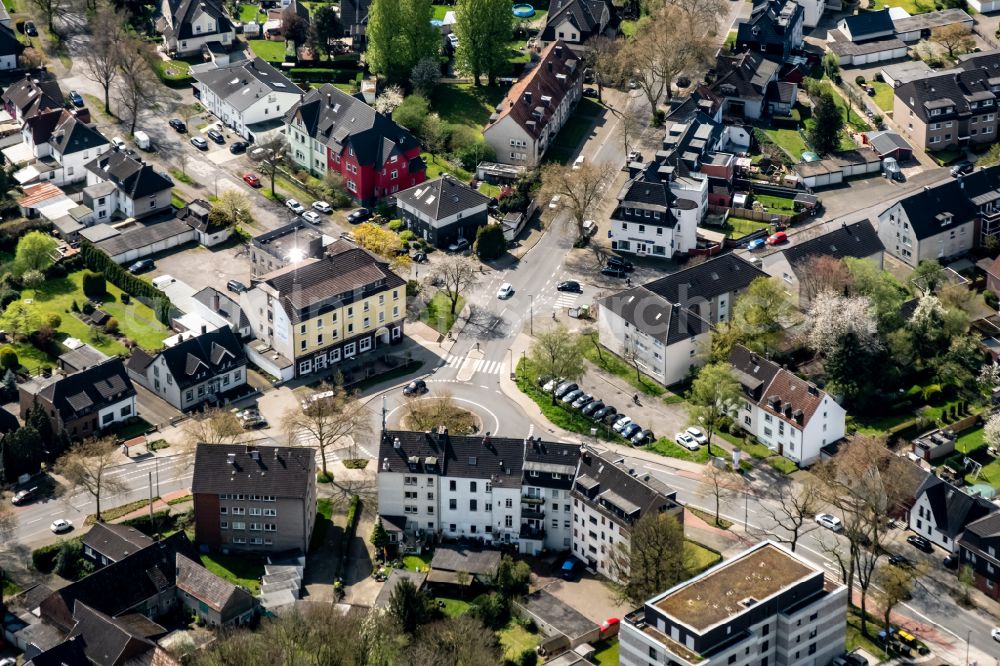 Aerial photograph Recklinghausen - City area with outside districts and inner city area in Recklinghausen at Ruhrgebiet in the state North Rhine-Westphalia, Germany