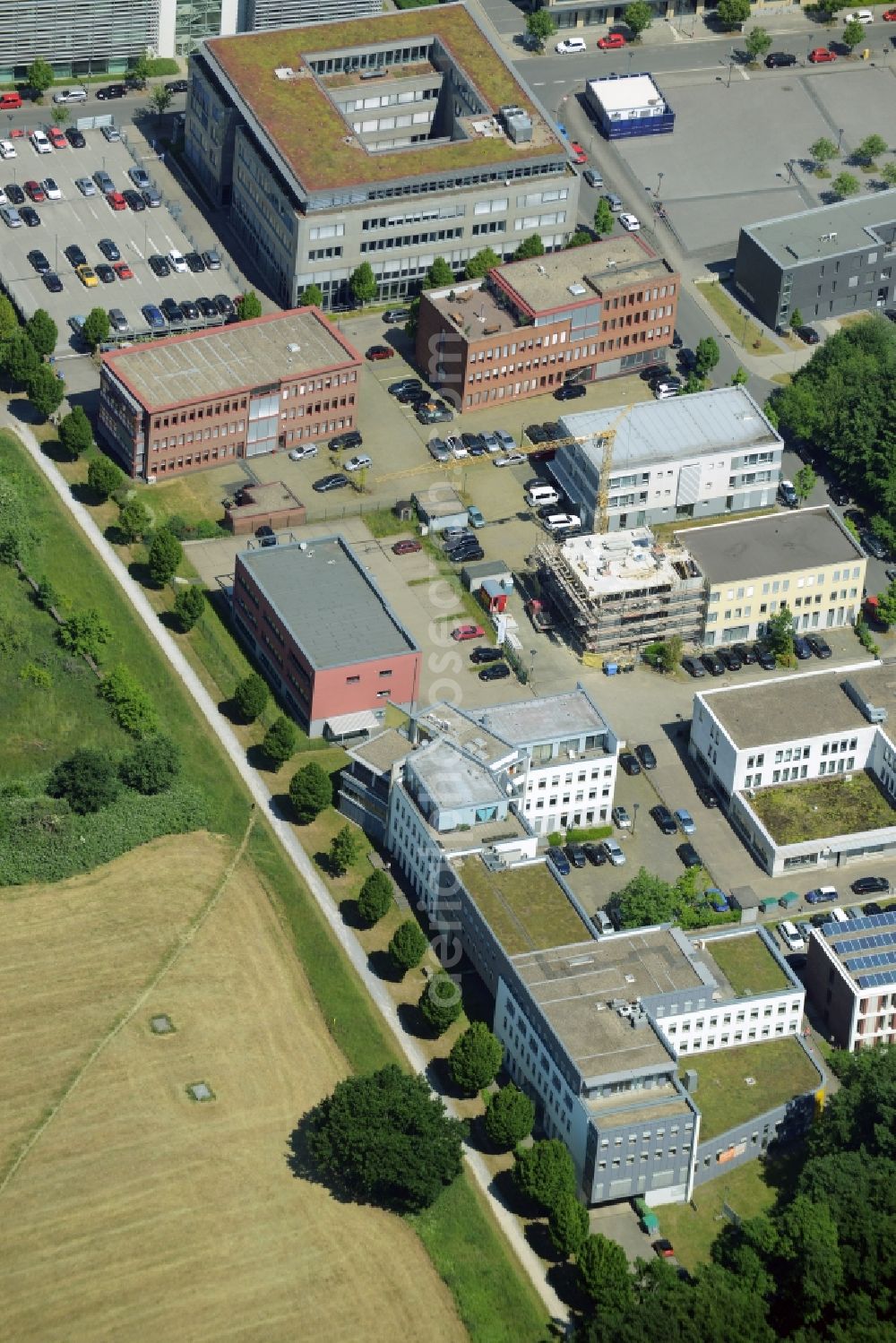 Aerial photograph Bochum - Commercial building of MARKUS GEROLD ENTERPRISE GROUP at the Konrad-Zuse-Strasse in Bochum in the state North Rhine-Westphalia