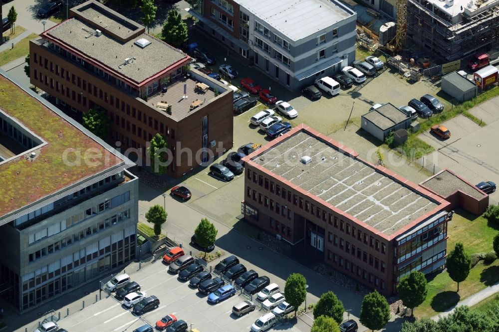 Bochum from above - Commercial building of MARKUS GEROLD ENTERPRISE GROUP at the Lennershofstrasse in Bochum in the state North Rhine-Westphalia