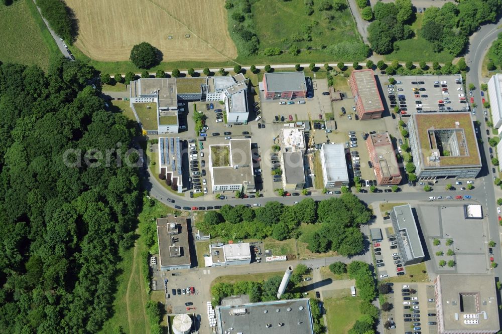 Bochum from above - Commercial building of MARKUS GEROLD ENTERPRISE GROUP at the Lennershofstrasse in Bochum in the state North Rhine-Westphalia