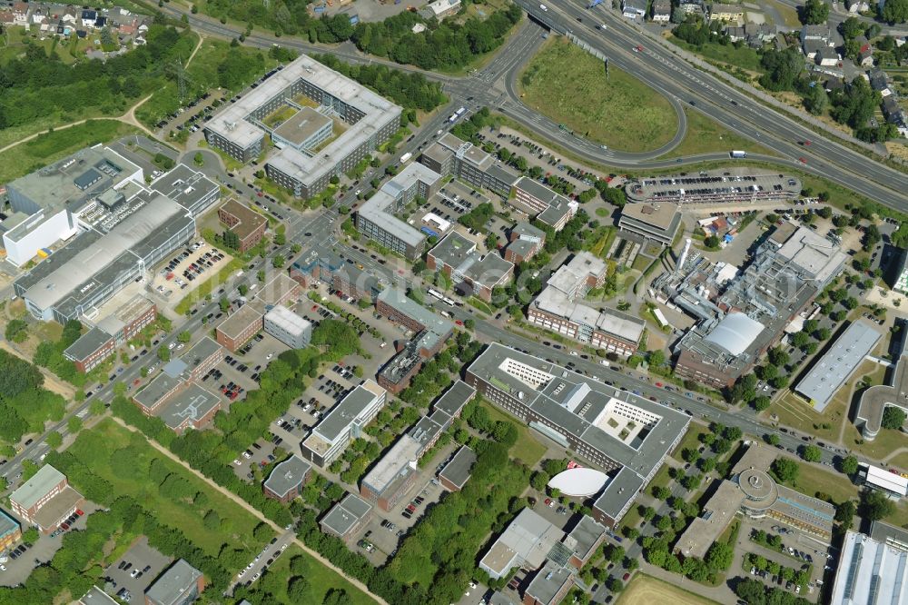 Aerial image Dortmund - Commercial building of MARKUS GEROLD ENTERPRISE GROUP on Martin-Schmeisser-Weg in Dortmund in the state North Rhine-Westphalia