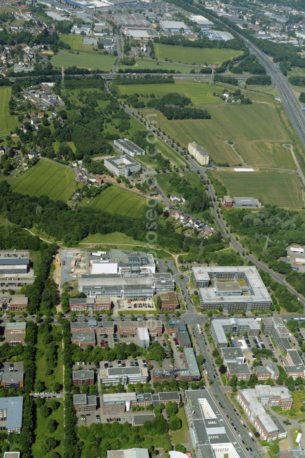 Dortmund from the bird's eye view: Commercial building of MARKUS GEROLD ENTERPRISE GROUP on Martin-Schmeisser-Weg in Dortmund in the state North Rhine-Westphalia