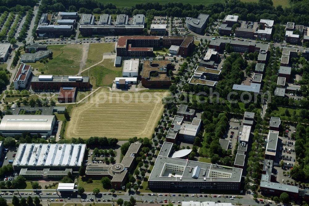 Dortmund from the bird's eye view: Commercial building of MARKUS GEROLD ENTERPRISE GROUP on Martin-Schmeisser-Weg in Dortmund in the state North Rhine-Westphalia