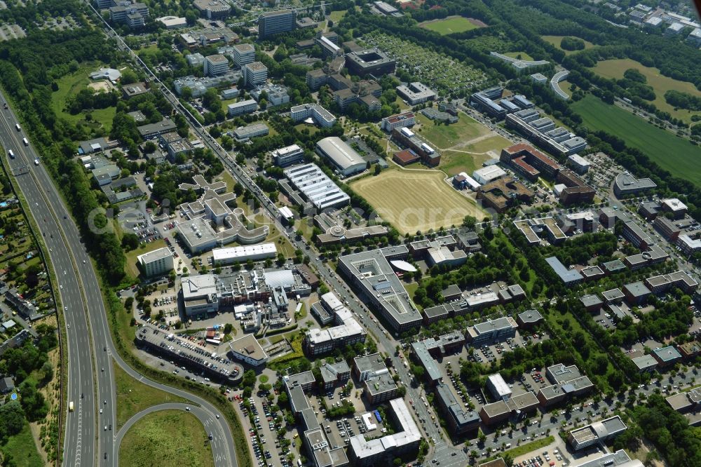 Aerial image Dortmund - Commercial building of MARKUS GEROLD ENTERPRISE GROUP on Martin-Schmeisser-Weg in Dortmund in the state North Rhine-Westphalia