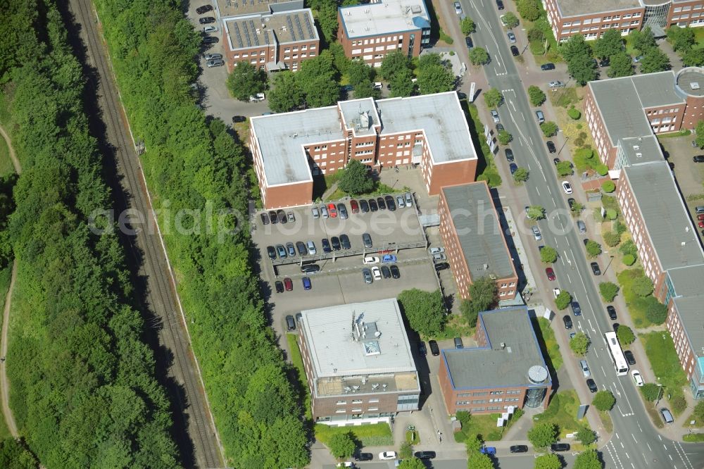 Dortmund from the bird's eye view: Commercial building of MARKUS GEROLD ENTERPRISE GROUP on Otto-Hahn-Strasse in Dortmund in the state North Rhine-Westphalia