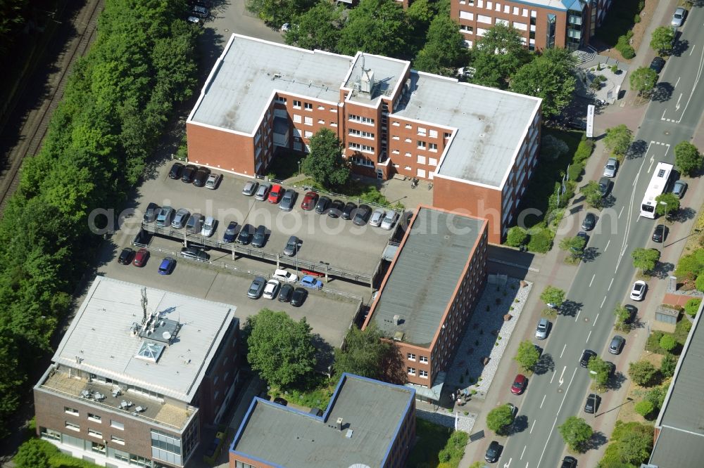 Aerial photograph Dortmund - Commercial building of MARKUS GEROLD ENTERPRISE GROUP on Otto-Hahn-Strasse in Dortmund in the state North Rhine-Westphalia