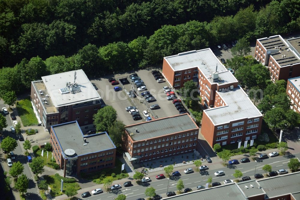 Dortmund from the bird's eye view: Commercial building of MARKUS GEROLD ENTERPRISE GROUP on Otto-Hahn-Strasse in Dortmund in the state North Rhine-Westphalia