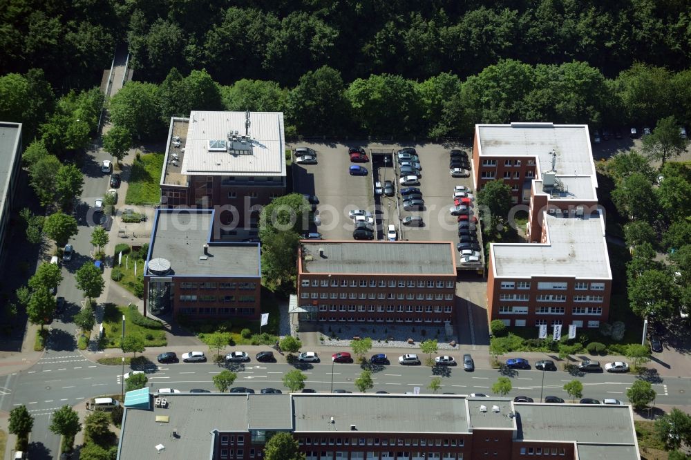 Aerial image Dortmund - Commercial building of MARKUS GEROLD ENTERPRISE GROUP on Otto-Hahn-Strasse in Dortmund in the state North Rhine-Westphalia