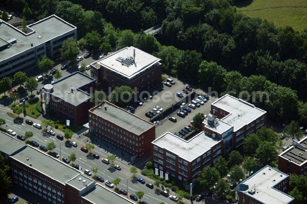 Aerial photograph Dortmund - Commercial building of MARKUS GEROLD ENTERPRISE GROUP on Otto-Hahn-Strasse in Dortmund in the state North Rhine-Westphalia