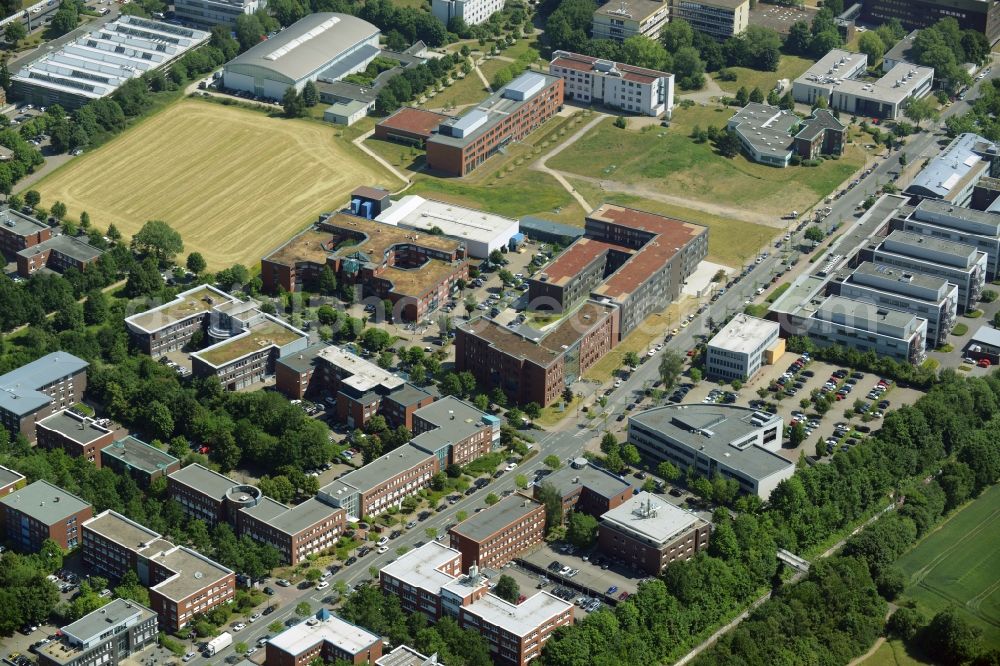 Aerial photograph Dortmund - Commercial building of MARKUS GEROLD ENTERPRISE GROUP on Otto-Hahn-Strasse in Dortmund in the state North Rhine-Westphalia