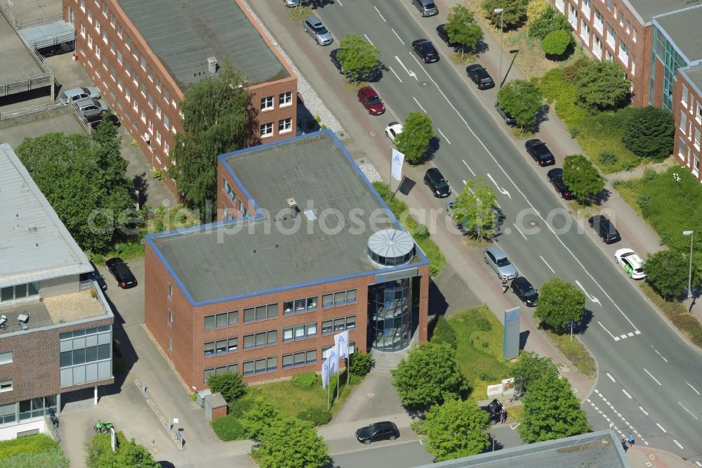 Dortmund from above - Commercial building of MARKUS GEROLD ENTERPRISE GROUP on Otto-Hahn-Strasse in Dortmund in the state North Rhine-Westphalia