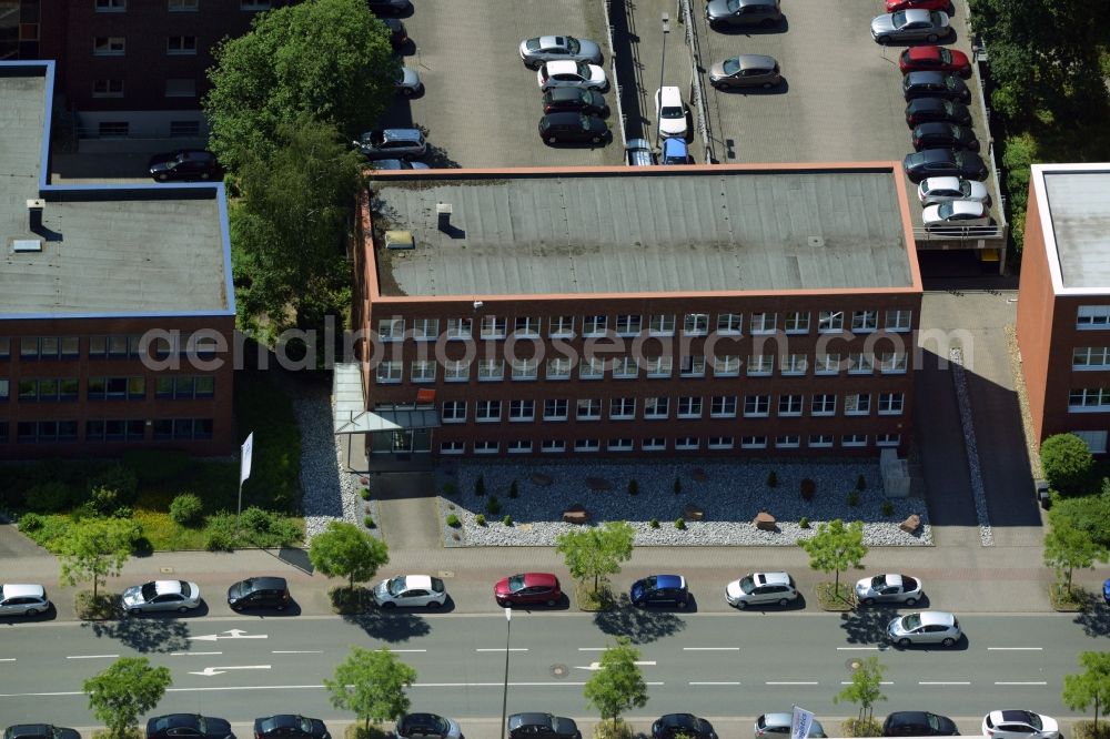 Aerial photograph Dortmund - Commercial building of MARKUS GEROLD ENTERPRISE GROUP on Otto-Hahn-Strasse in Dortmund in the state North Rhine-Westphalia