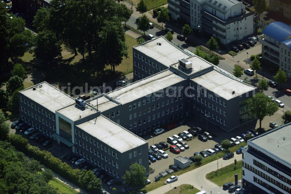 Dortmund from the bird's eye view: Commercial building of MARKUS GEROLD ENTERPRISE GROUP on Stockholmer Allee in Dortmund in the state North Rhine-Westphalia