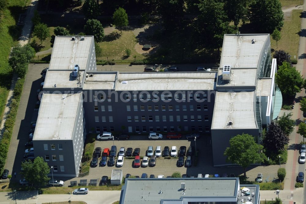 Aerial image Dortmund - Commercial building of MARKUS GEROLD ENTERPRISE GROUP on Stockholmer Allee in Dortmund in the state North Rhine-Westphalia