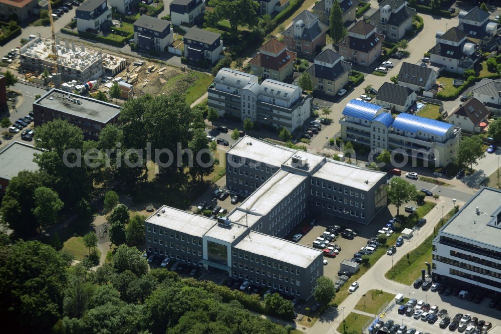 Aerial photograph Dortmund - Commercial building of MARKUS GEROLD ENTERPRISE GROUP on Stockholmer Allee in Dortmund in the state North Rhine-Westphalia