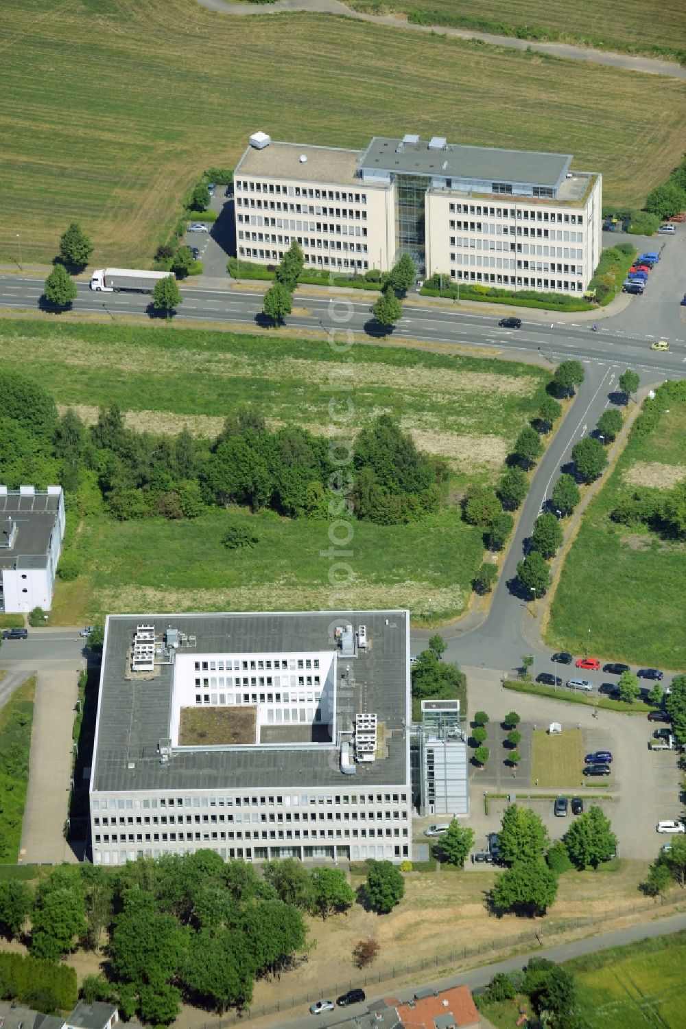 Aerial image Dortmund - Commercial building of MARKUS GEROLD ENTERPRISE GROUP on Sebrathweg in Dortmund in the state North Rhine-Westphalia