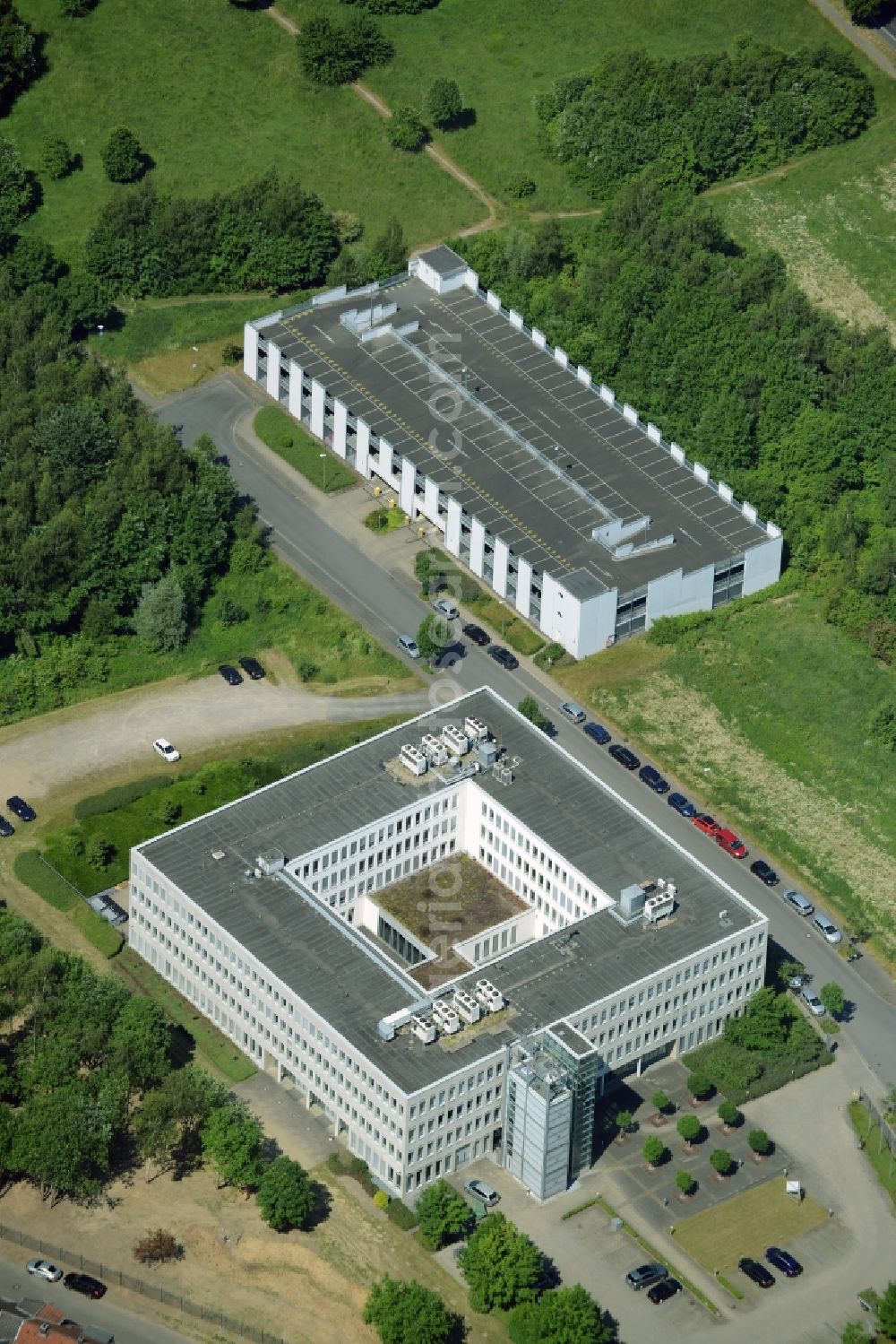 Aerial image Dortmund - Commercial building of MARKUS GEROLD ENTERPRISE GROUP on Sebrathweg in Dortmund in the state North Rhine-Westphalia