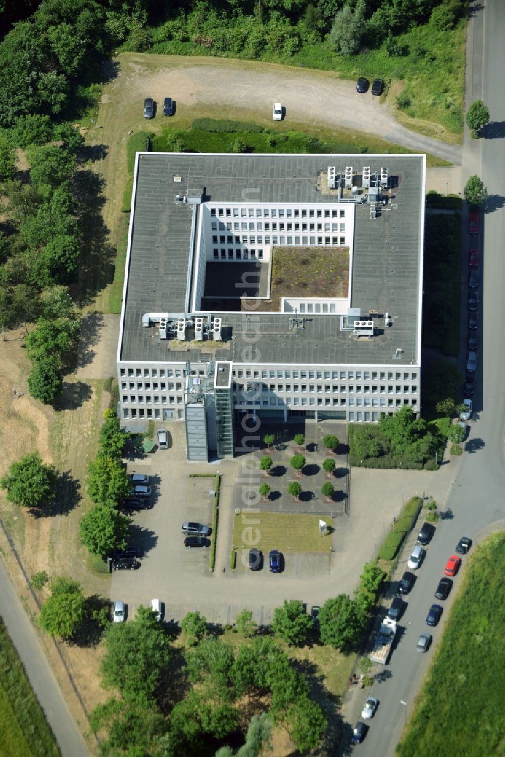 Dortmund from the bird's eye view: Commercial building of MARKUS GEROLD ENTERPRISE GROUP on Sebrathweg in Dortmund in the state North Rhine-Westphalia