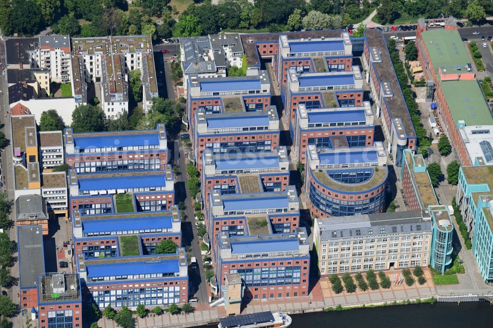 Aerial image Berlin - Commercial building Viertel along the Stromstrasse - Alt-Moabit in the district Mitte in Berlin, Germany