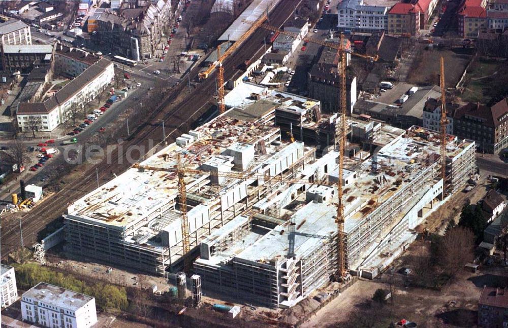 Aerial image Berlin - Köpenick - Geschäftshausbau Forum Köpenick am S-Bahnhof Berlin - Köpenick