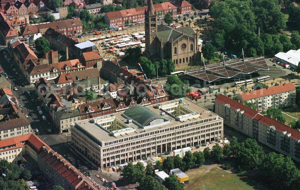 Aerial image Potsdam - Geschäftshausbau am Holländerviertel in Potsdam.