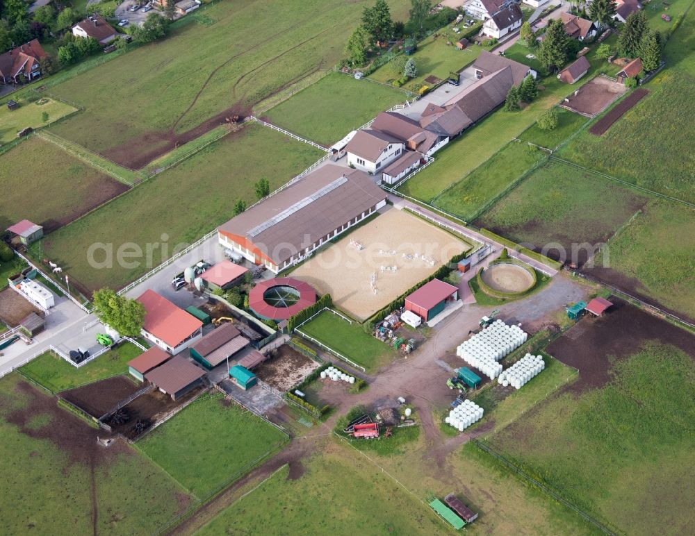 Dobel from above - Gestuet Dobel in Dobel in the state Baden-Wuerttemberg