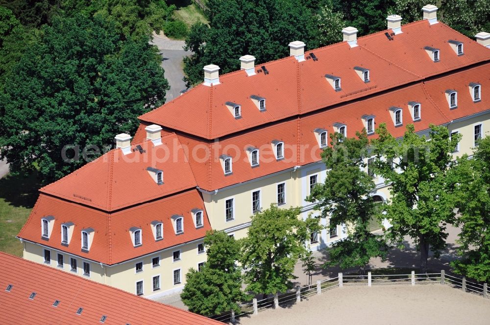 Aerial image Torgau - Stud farm Graditz in the district resp. village Graditz in the state Saxony