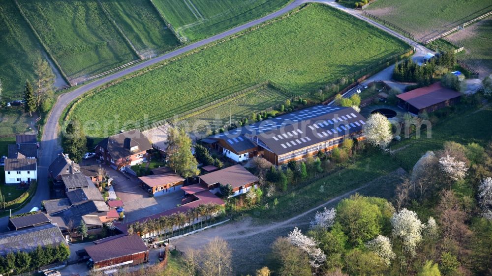 Hennef (Sieg) from the bird's eye view: Stud Stoeckerhof in Stoeckerhof in the state North Rhine-Westphalia, Germany