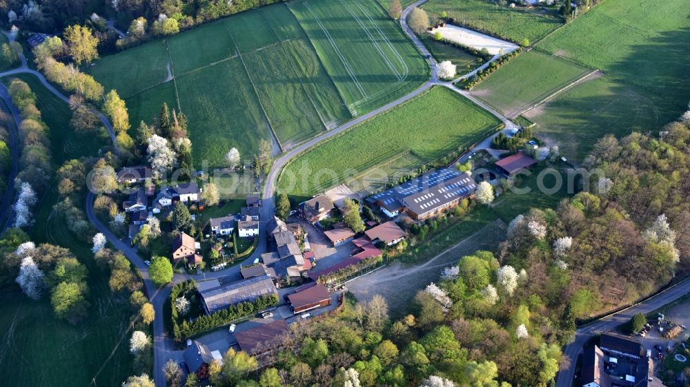 Aerial photograph Hennef (Sieg) - Stud Stoeckerhof in Stoeckerhof in the state North Rhine-Westphalia, Germany