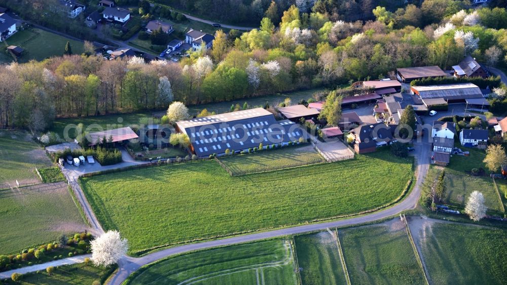 Hennef (Sieg) from the bird's eye view: Stud Stoeckerhof in Stoeckerhof in the state North Rhine-Westphalia, Germany