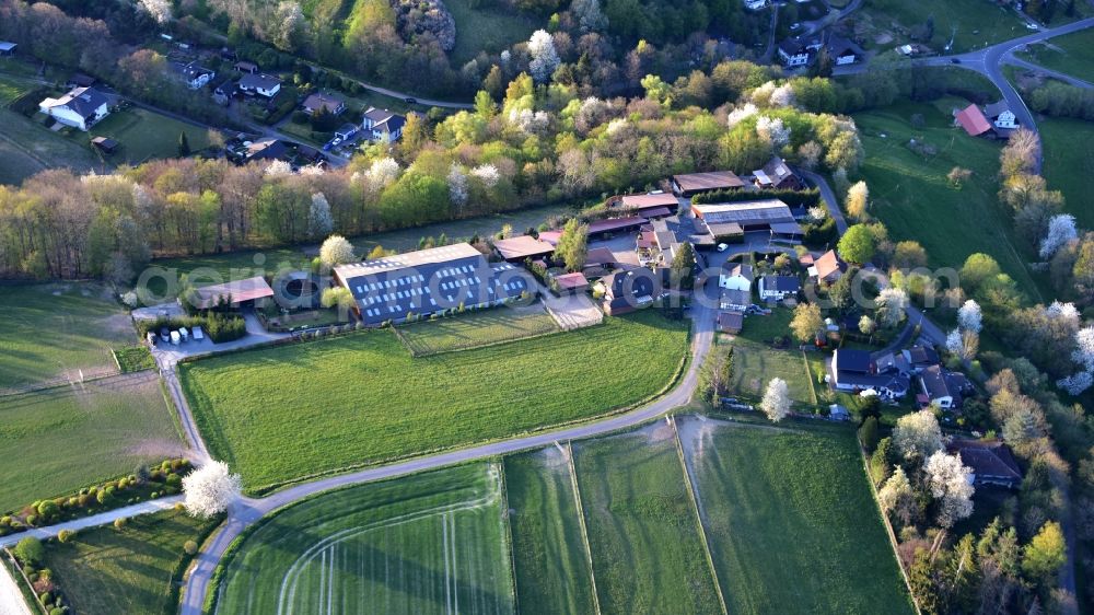 Aerial image Hennef (Sieg) - Stud Stoeckerhof in Stoeckerhof in the state North Rhine-Westphalia, Germany