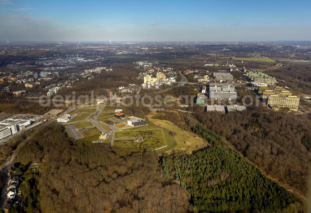 Bochum from the bird's eye view: The Healthcare Campus NRW in Bochum in North Rhine-Westphalia. It is located west of the Ruhr-University Bochum