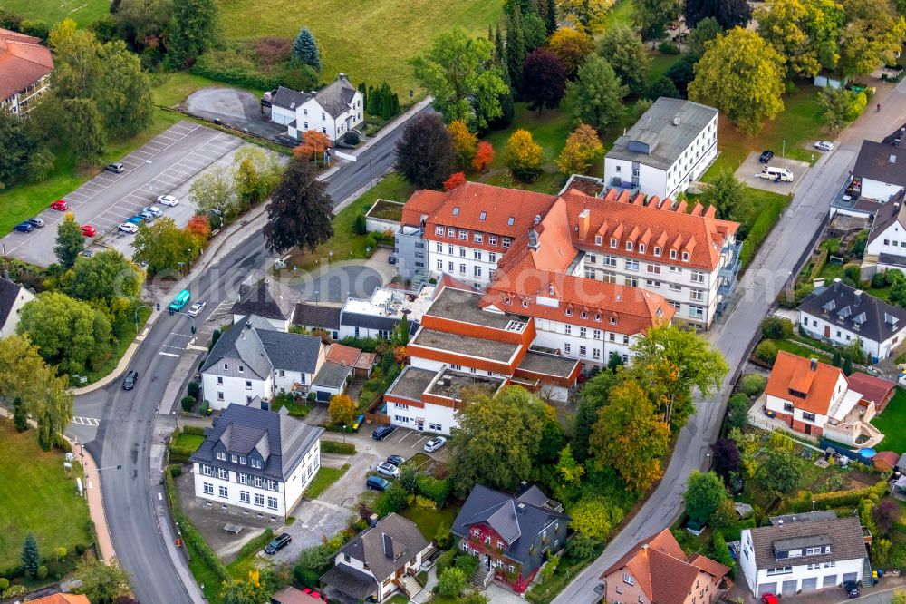 Balve from above - Health and medical center of Gesundheitscampus Sauerland Verwaltungs-GmbH on street Sauerlandstrasse in Balve in the state North Rhine-Westphalia, Germany